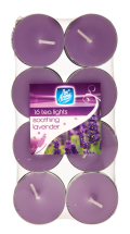 Pan Aroma 16pc Colour Tea Lights Soothing Lavender